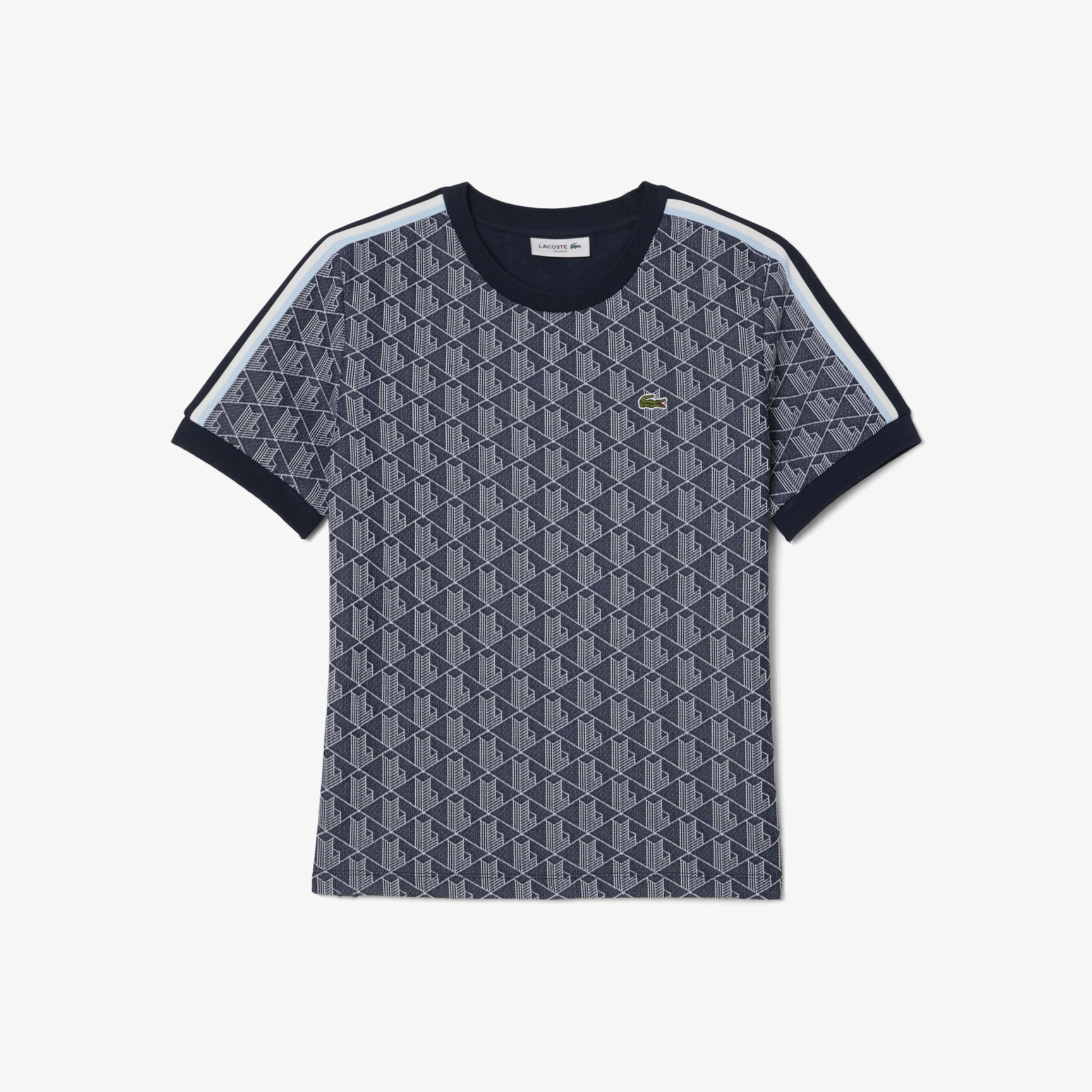 Slim Fit Monogram Jacquard T-shirt - TF3244-00-525