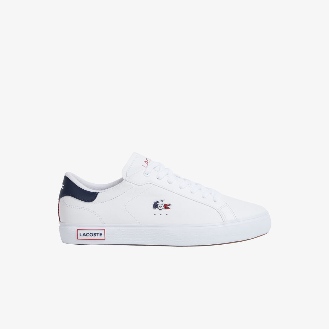 سنيكرز باور كورت جلد بثلاثة ألوان للرجال Men's Powercourt Leather Tricolour Trainers - 43SMA0034-407