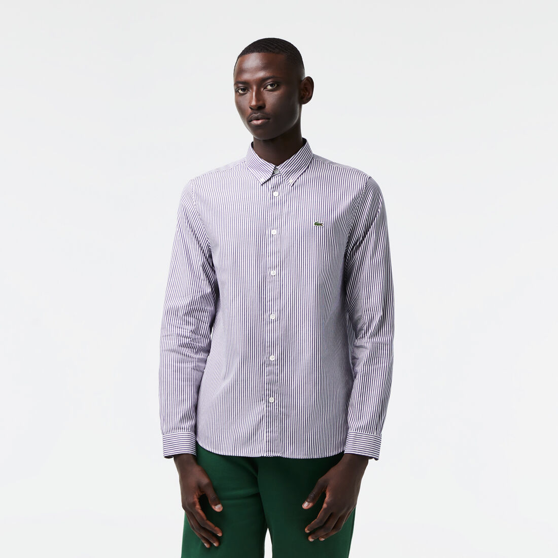Men's Regular Fit Striped Cotton Shirt - CH2936-00-522