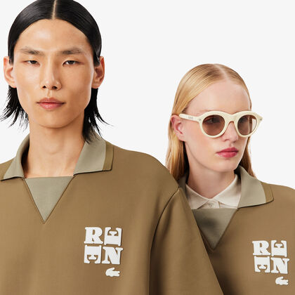 قميص بولو رانوي باديج ساتان كبير الحجم