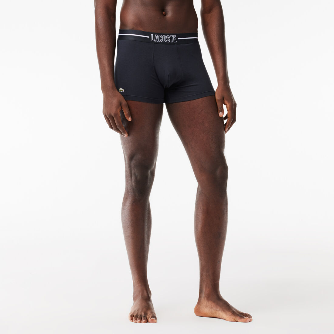 طقم بوكسر بشعار الماركة على الخصر، 3 قطع 3-pack Stretch Cotton Jersey Trunks - 5H0858-00-IZP