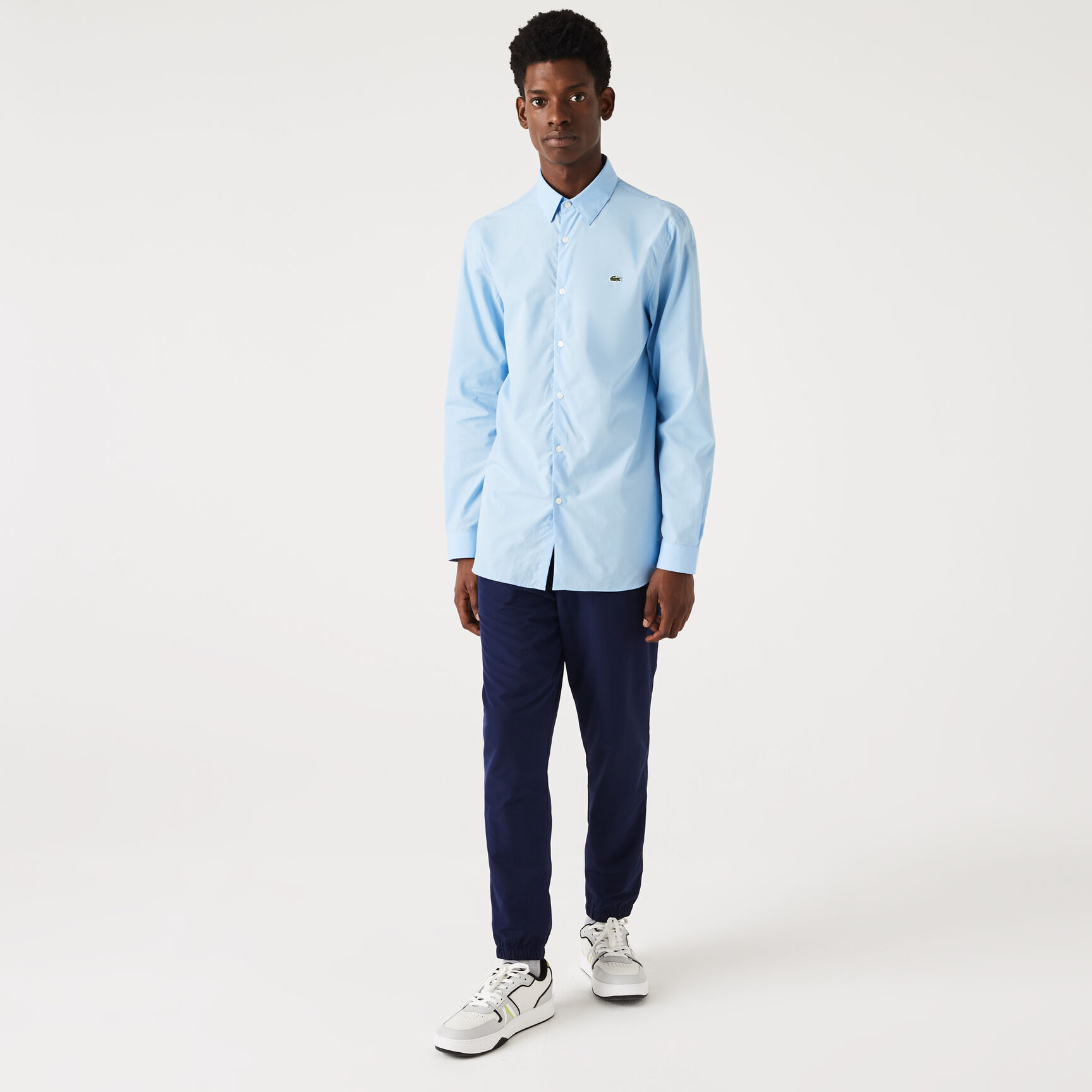 Men's Slim Fit Stretch Cotton Poplin Shirt