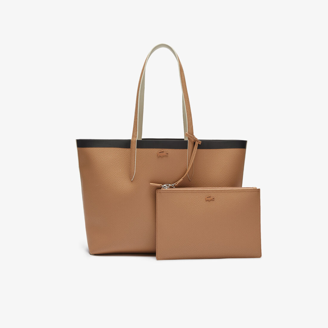 Women's Anna Reversible Contrast Band Coated Canvas Tote Bag Women's Anna Reversible Contrast Band Coated Canvas Tote Bag