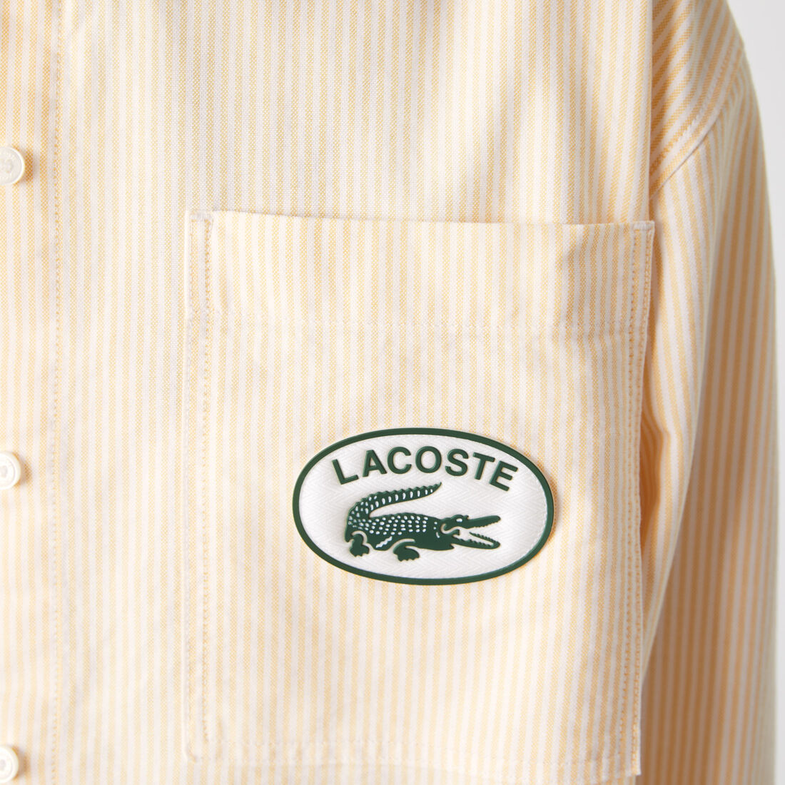 قميص لاكوست قطن أوكسفورد بقصة فضفاضة للنساء قميص لاكوست قطن أوكسفورد بقصة فضفاضة للنساء