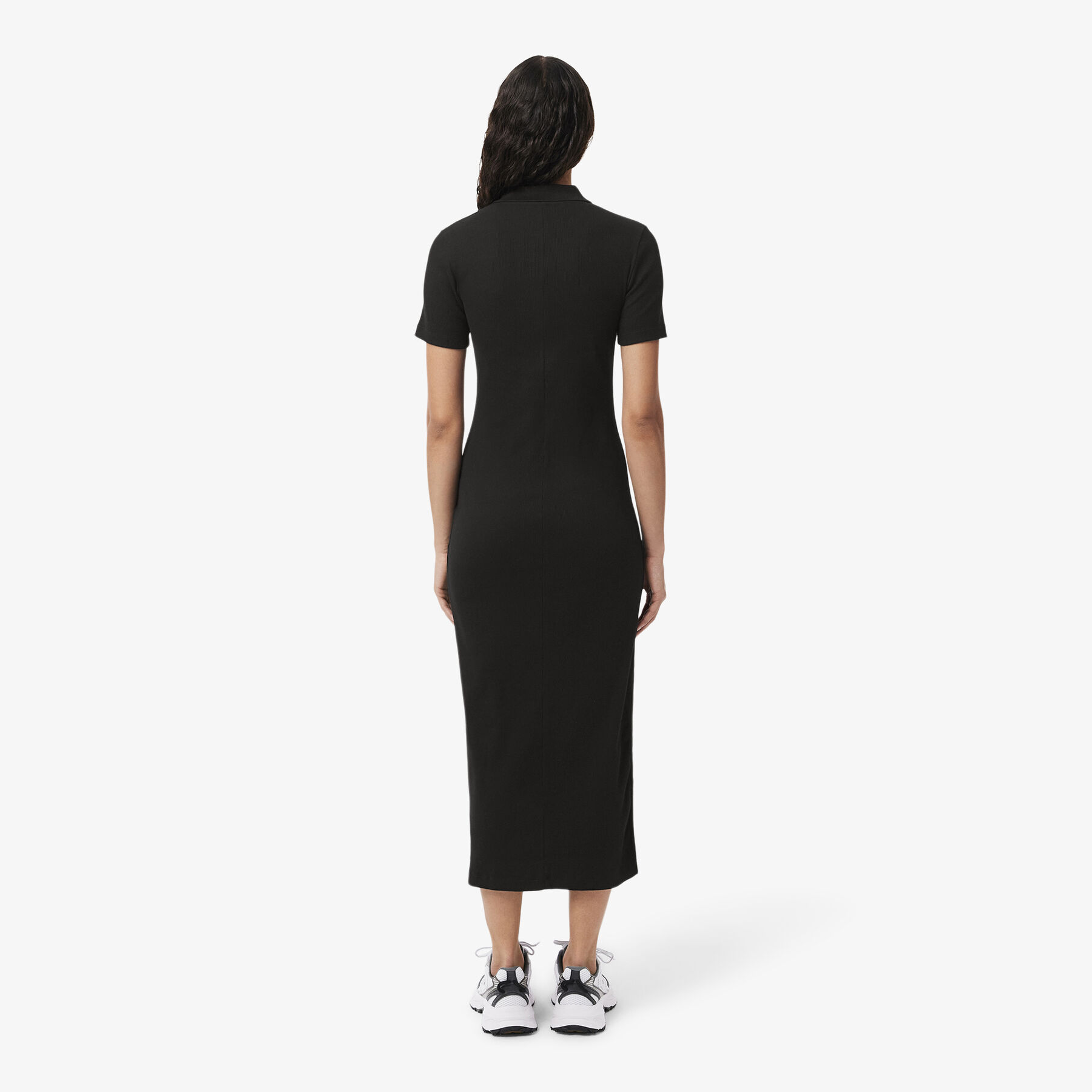 Long Ribbed Cotton Polo Dress Long Ribbed Cotton Polo Dress - EF9622-00-031