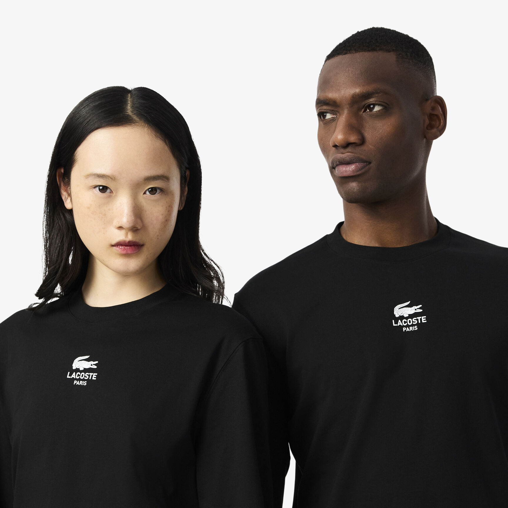 Long Sleeved Lacoste Print T-shirt - TH8135-00-031