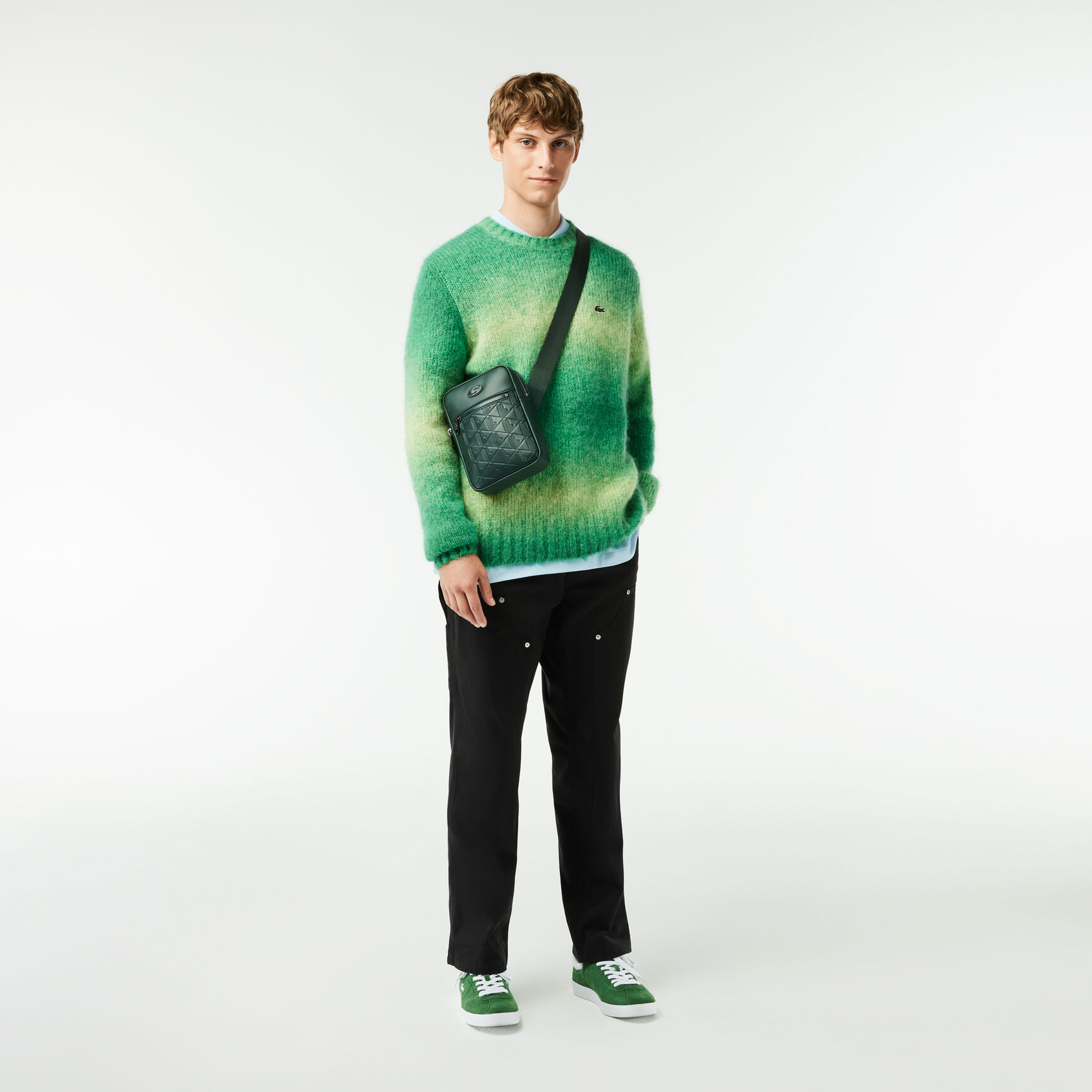 حقيبة نوموغرام Leather Monogram Print Vertical Satchel - NH4486MR-B43