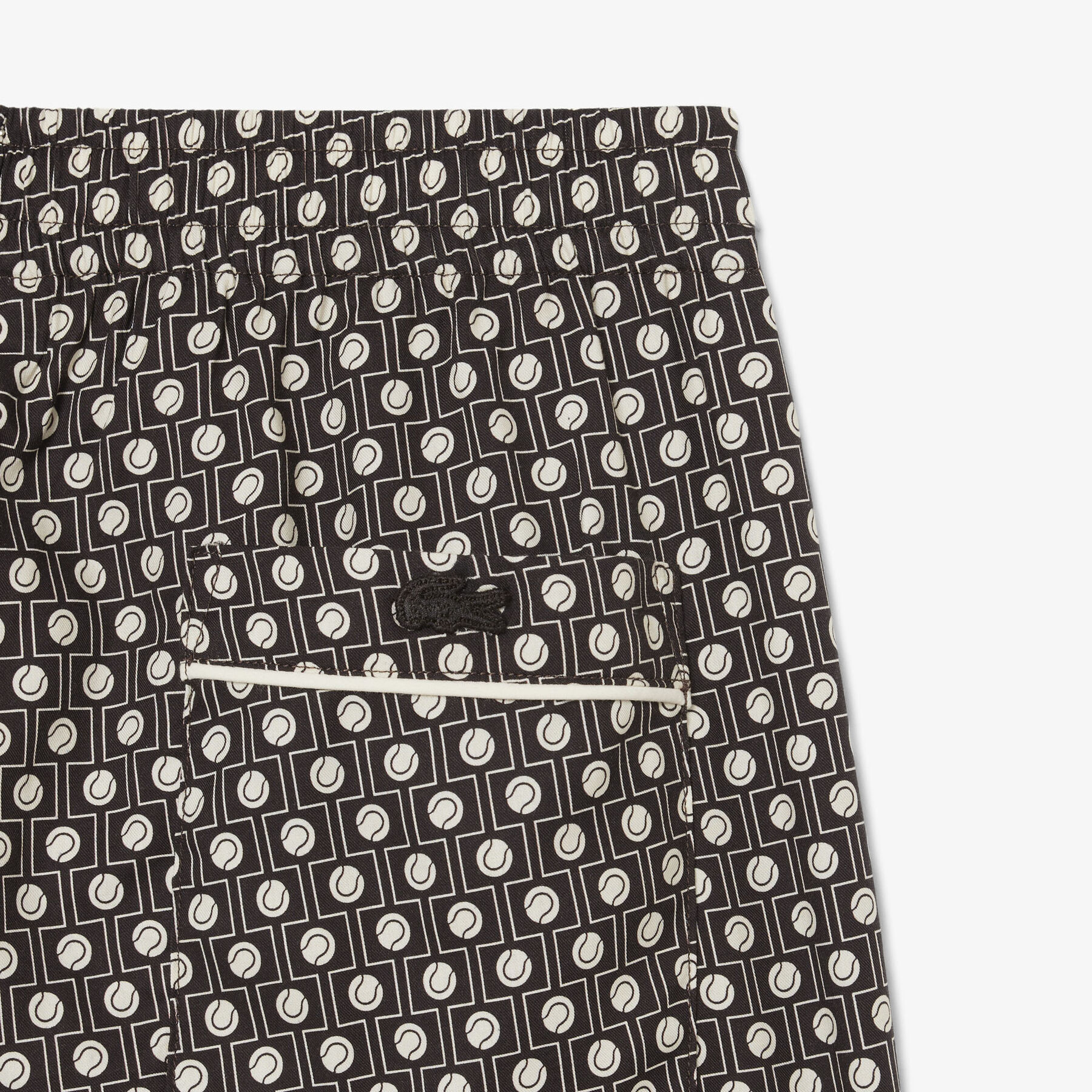 Relaxed Fit Printed Cotton Blend Shorts lacoste relaxed fit printed cotton blend shorts