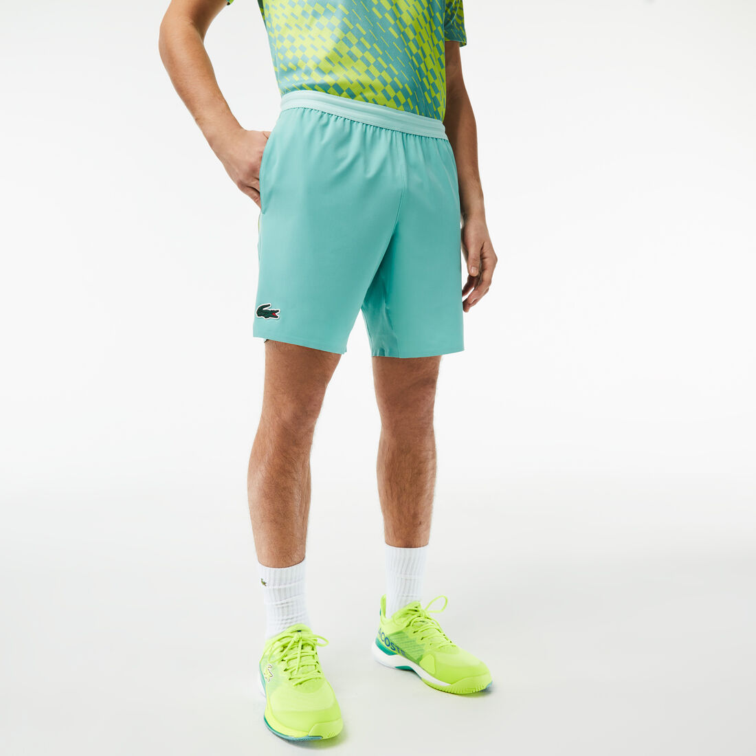 Men's Lacoste Tennis x Novak Djokovic Taffeta Shorts Men's Lacoste Tennis x Novak Djokovic Taffeta Shorts