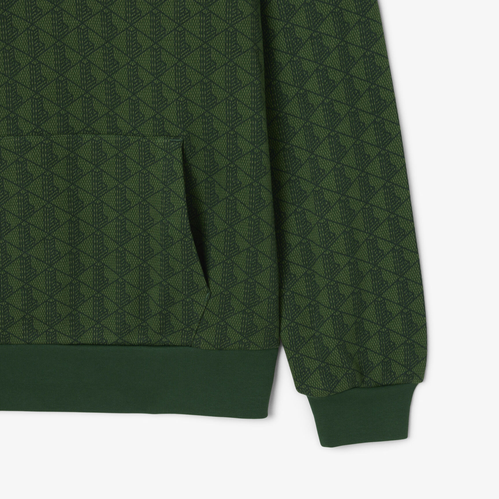 Monogram fleece hoodie - SH5885-00-D1R