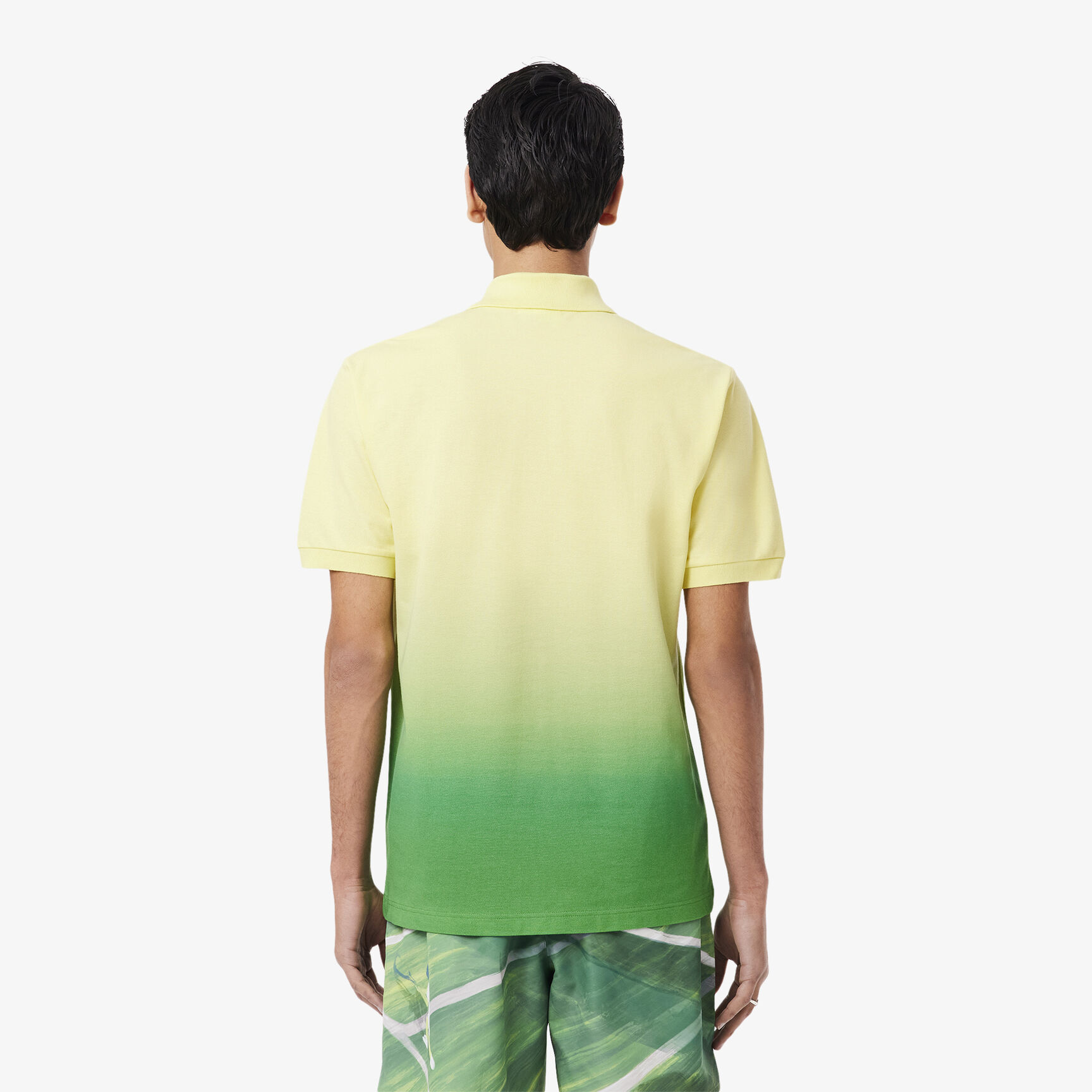 Classic Fit Ombre Print L.12.12 Polo Shirt Classic Fit Ombre Print L.12.12 Polo Shirt - PH0740-00-GZI