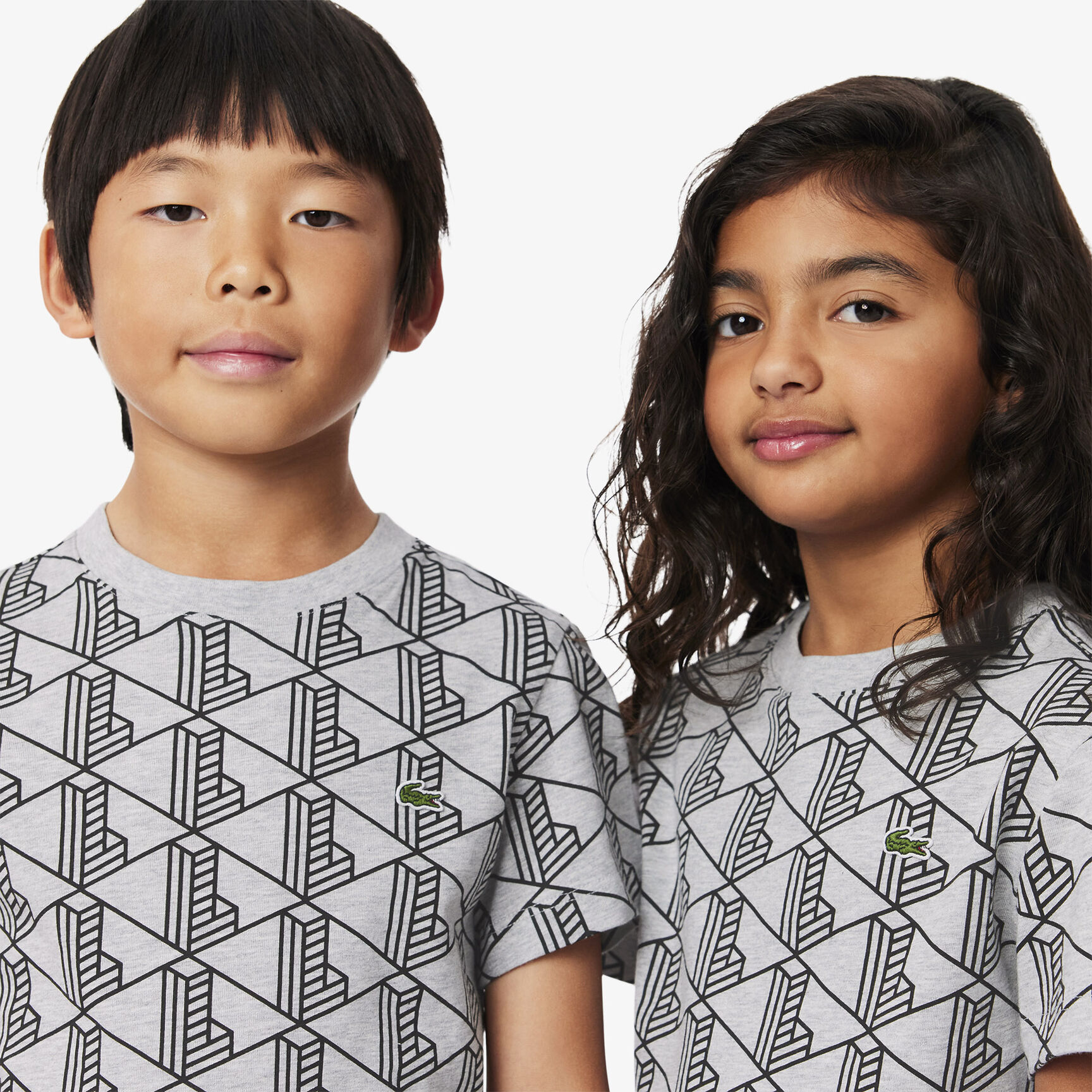 Monogram Print Cotton T-shirt - TJ8411-00-80P