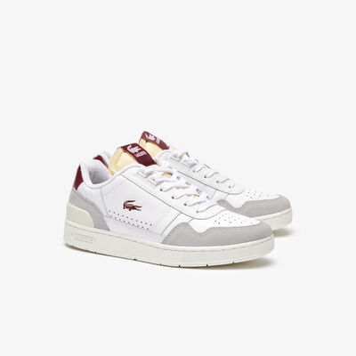 Women's T-clip Leather Trim Trainers 
