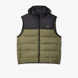 lacoste sleeveless water repellent jacket