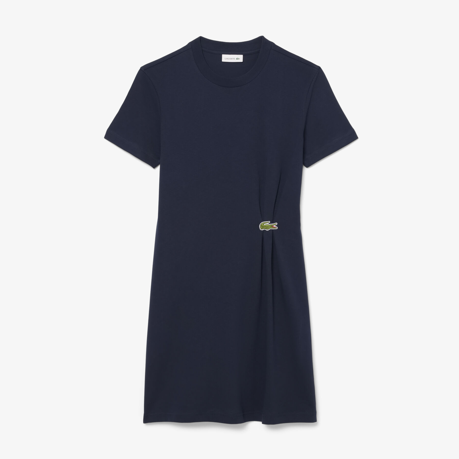 Draped T-shirt Dress lacoste draped t shirt dress
