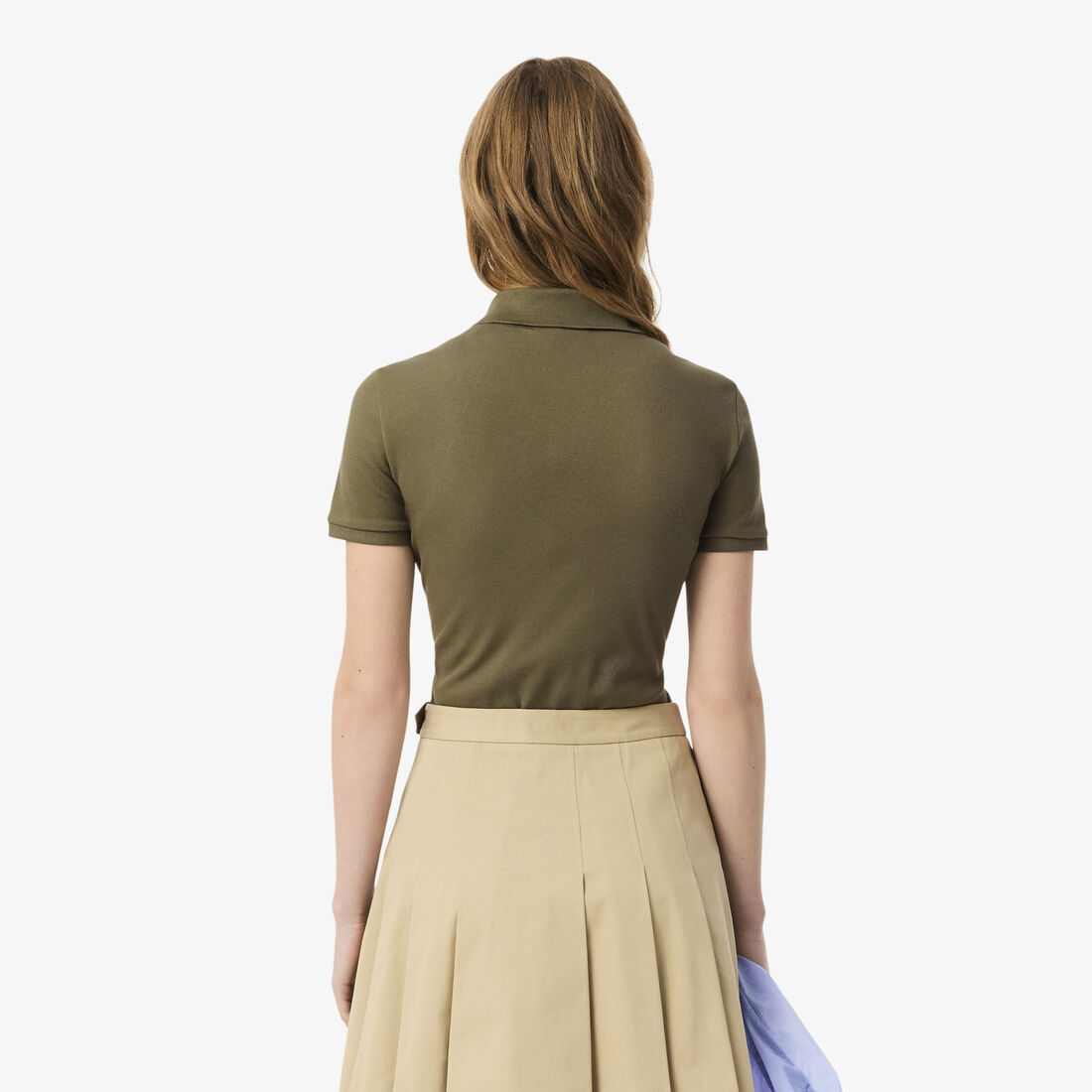 تيشيرت بولو L.12.D بقصة ضيقة من قماش بيتي بيكيه المطاطي L.12.D Slim Fit Stretch Petit Pique Polo Shirt - PF5462-00-E9F