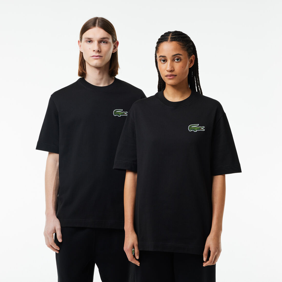 Unisex Loose Fit Large Crocodile Organic Cotton T-shirt - TH0062-00-031