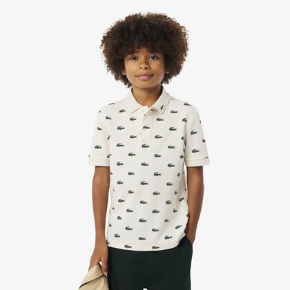 Printed Petit Pique Polo Shirt