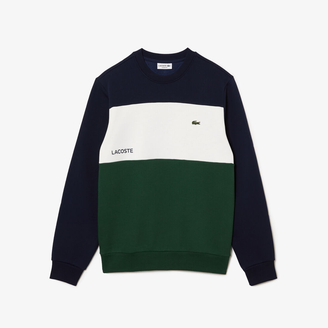 Men’s Lacoste Branded Color-Block Sweatshirt Men’s Lacoste Branded Color-Block Sweatshirt