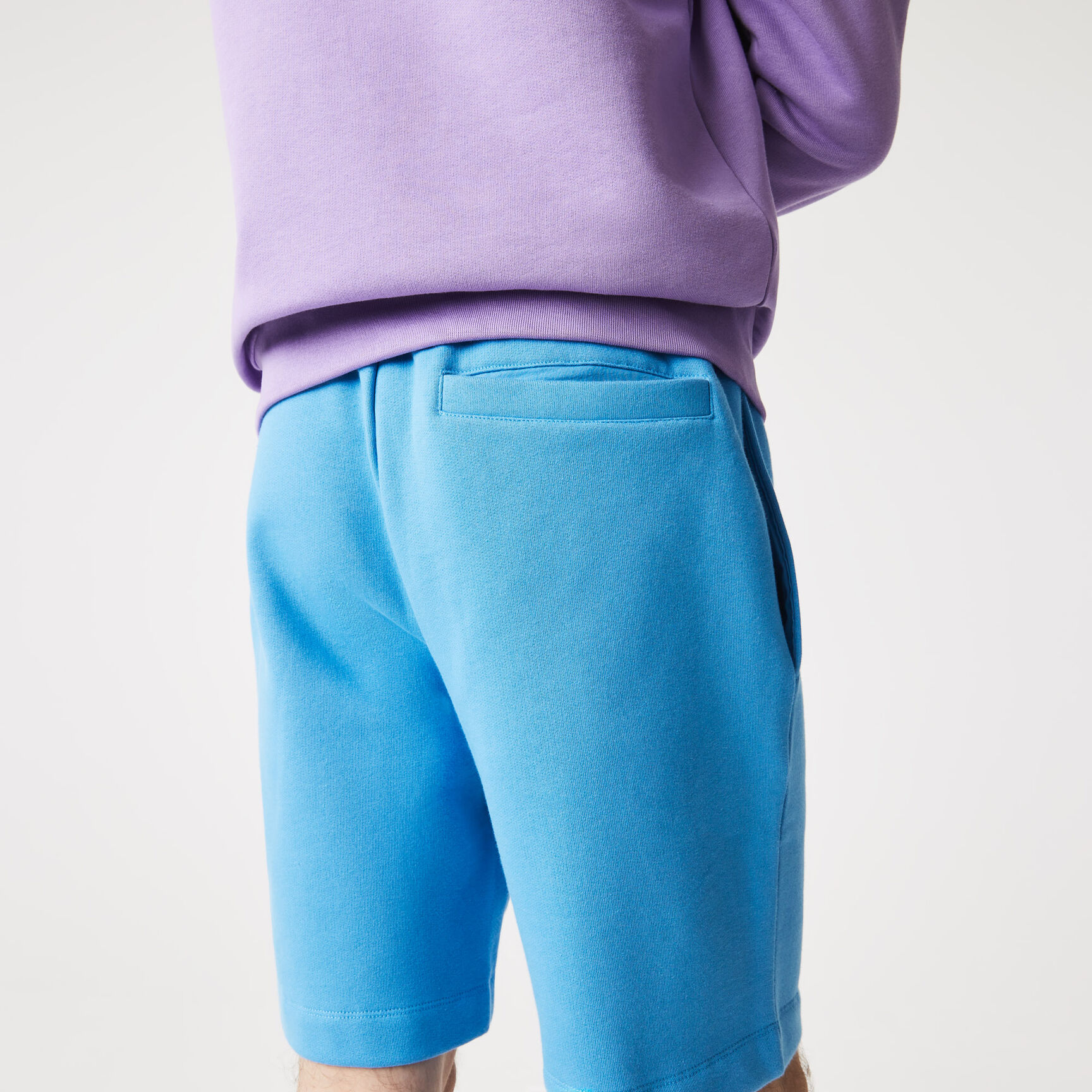 شورت صوف بقصّة عادية Men's Lacoste Organic Brushed Cotton Fleece Jogger Shorts - GH9627-00-4XA
