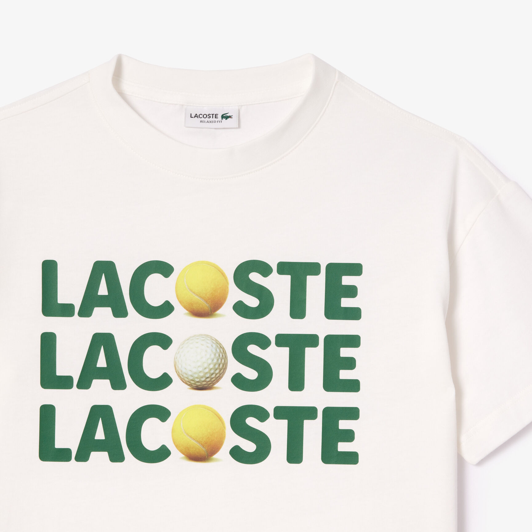 تي شيرت كرة تنس قطني بقصة مريحة Relaxed Fit Cotton Tennis Ball T-shirt - TJ7380-00-70V