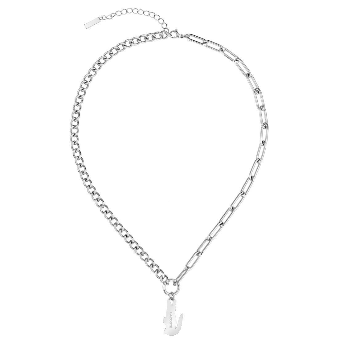 Lacoste Crocodile Womens Neck Jewelry null - 2040553-SIL