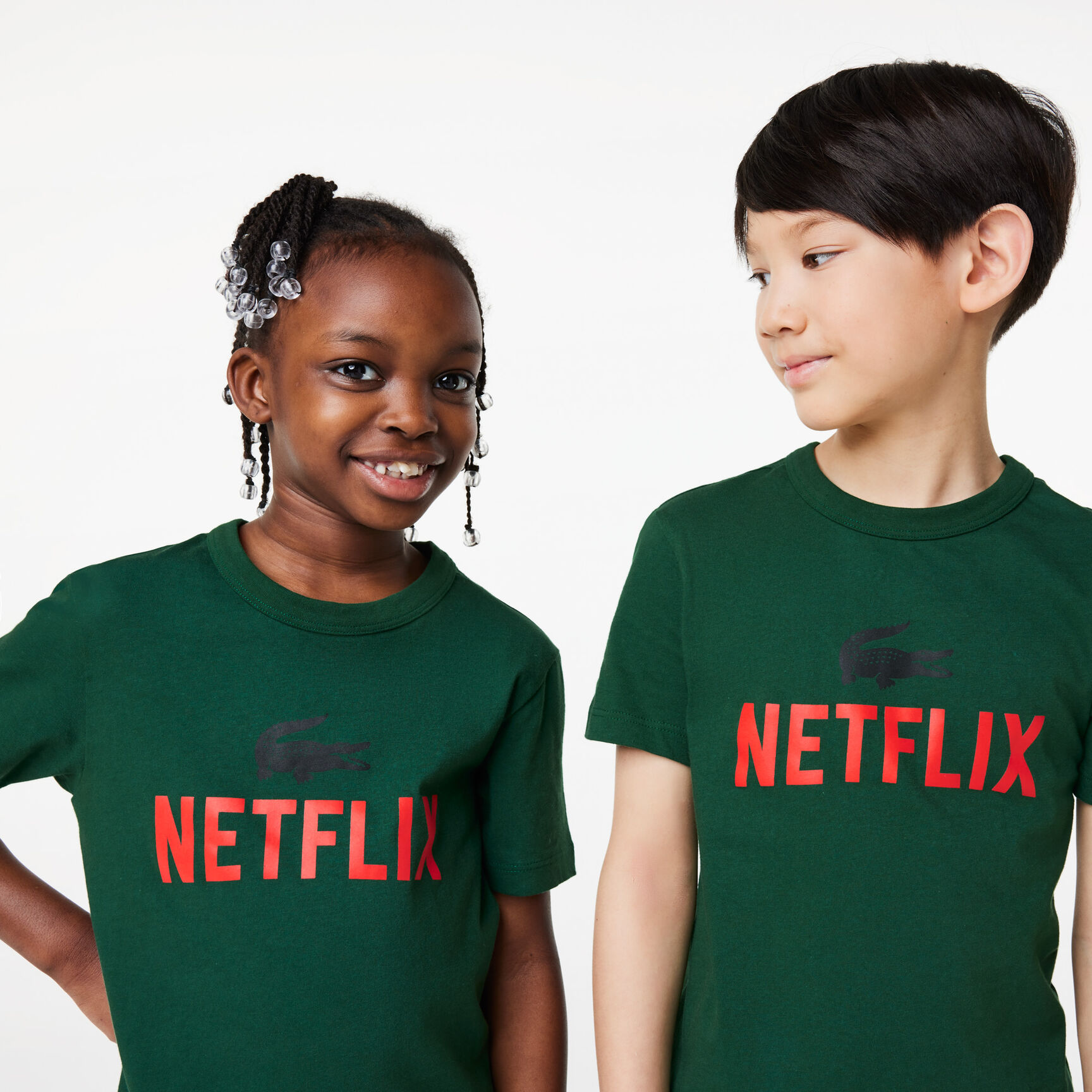 Kids' Lacoste x Netflix Organic Cotton Print T-shirt Kids' Lacoste x Netflix Organic Cotton Print T-shirt