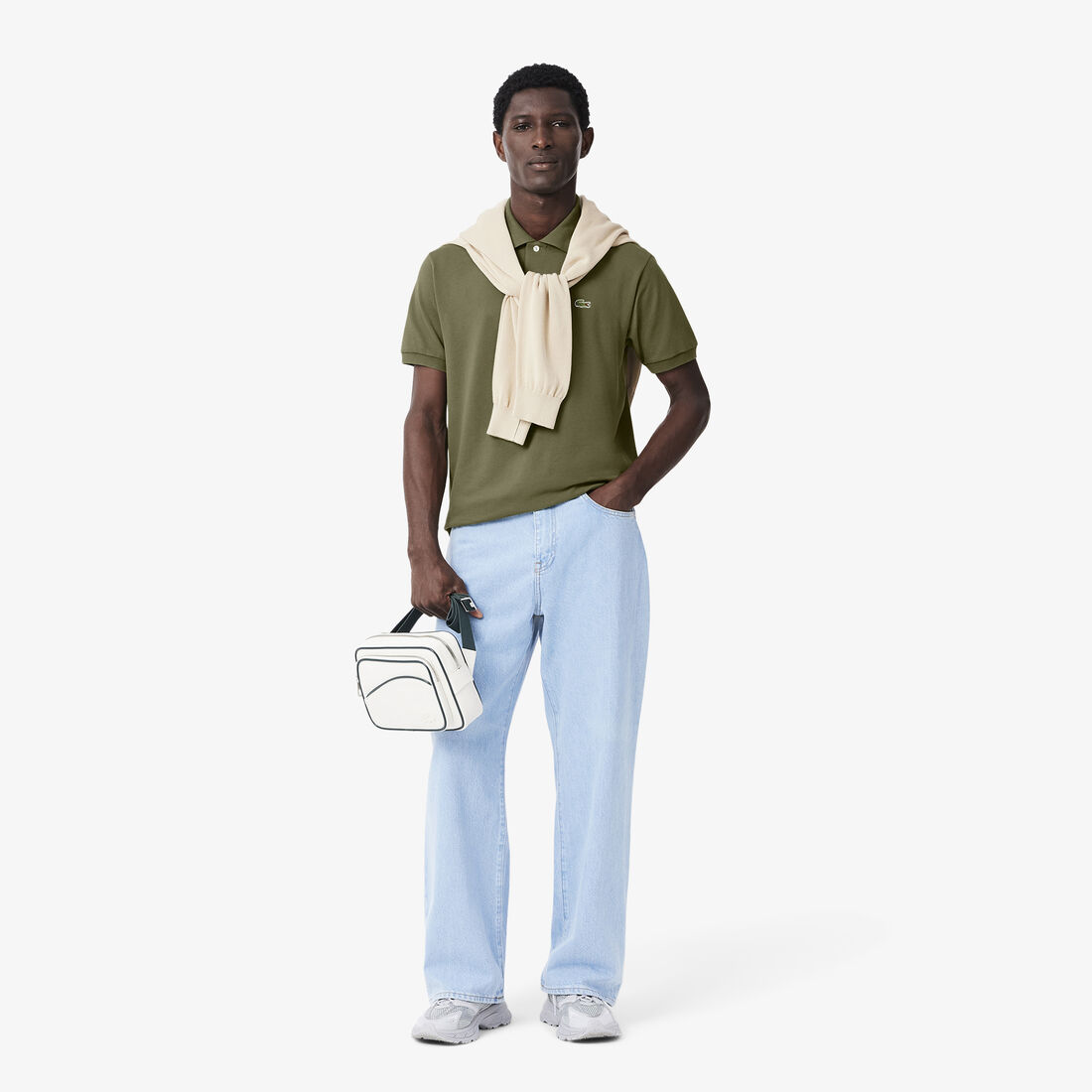 قميص بولو كلاسيكي L.12.12 أصلي Original L.12.12 petit pique cotton Polo Shirt - L1212-00-BMY