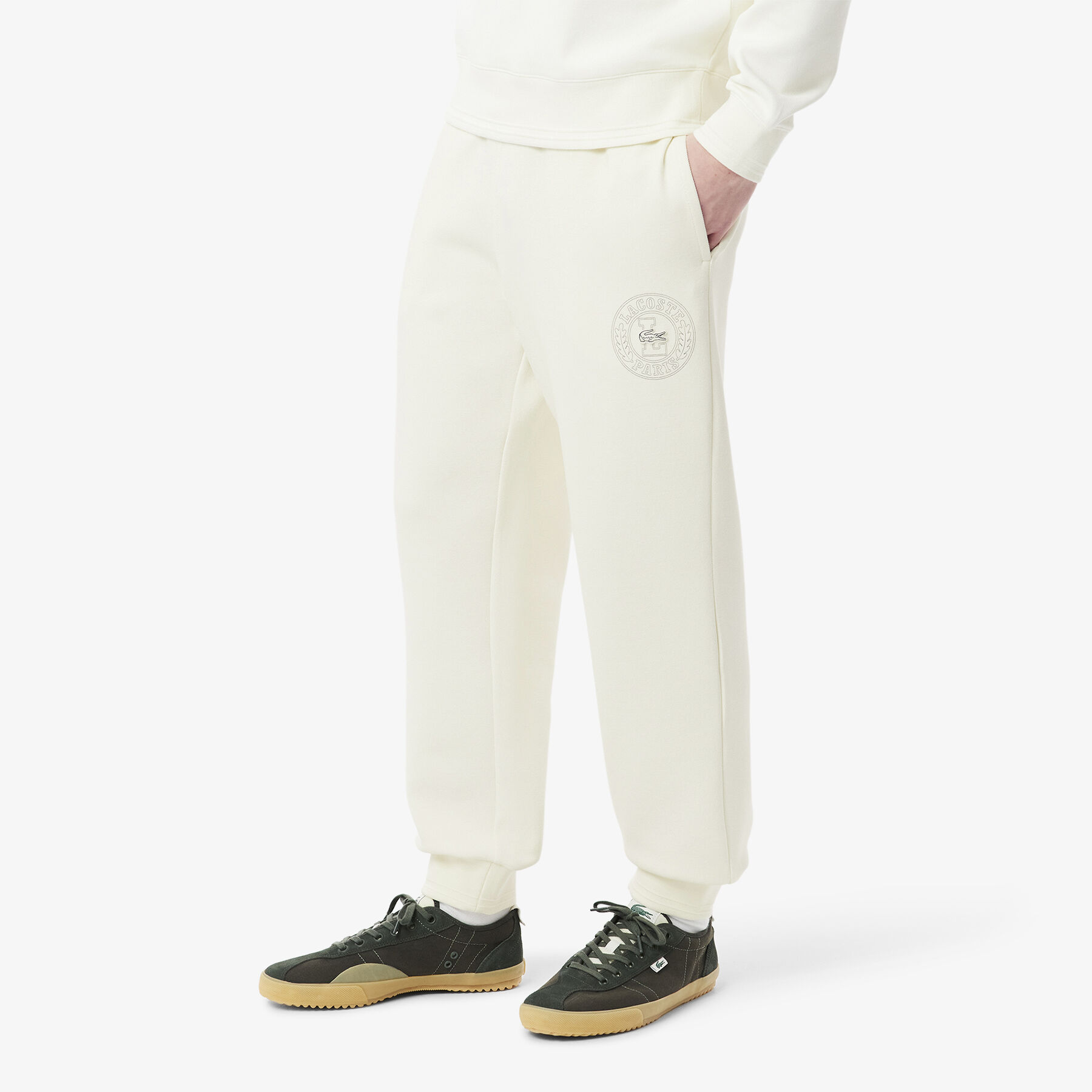 lacoste double face pique sweatpants