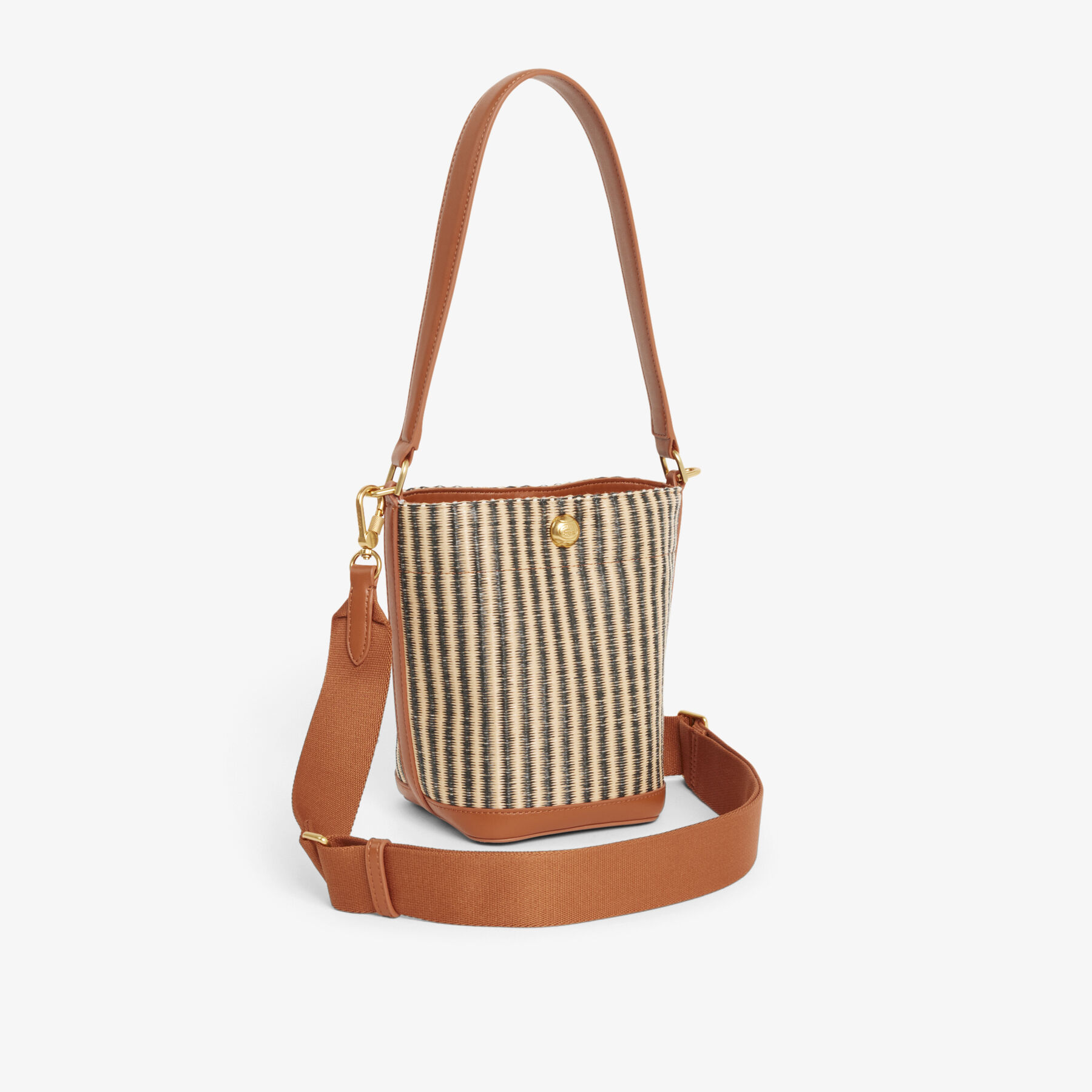 Small Summer Pack Raffia Bucket Bag Small Summer Pack Raffia Bucket Bag - NF5246PB-T46