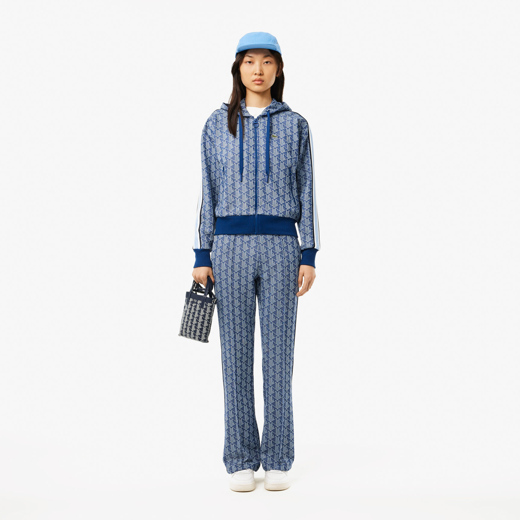 Monogram Jacquard Zip Front Hoodie - SF7606-00-6LE