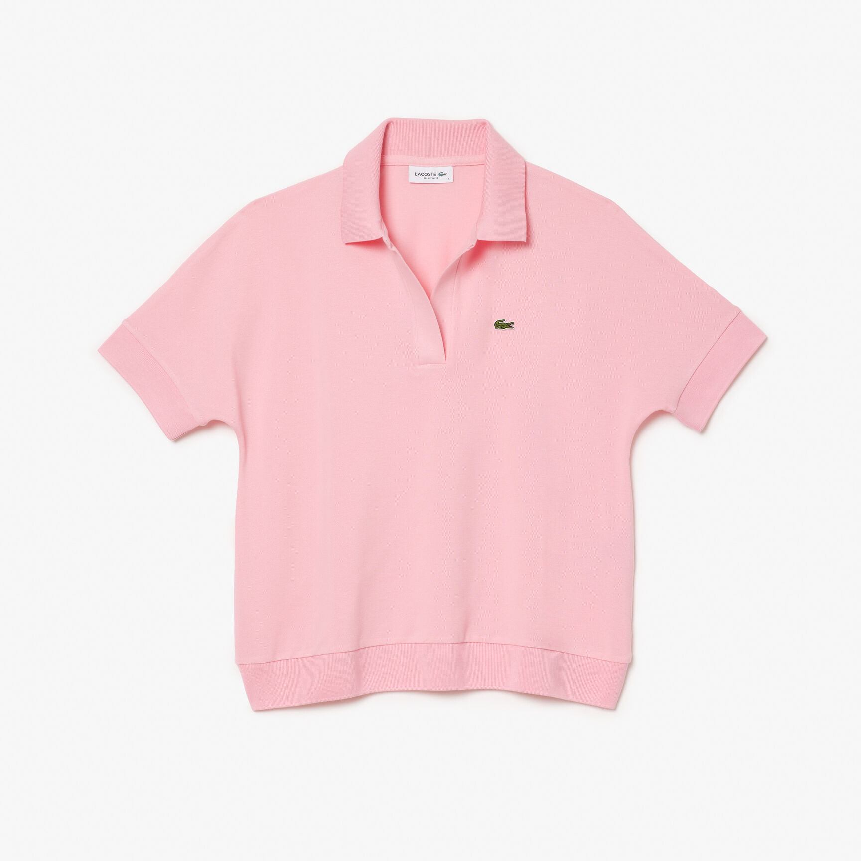 Open Neck Fluid Pique Polo Shirt - PF0504-00-7SY