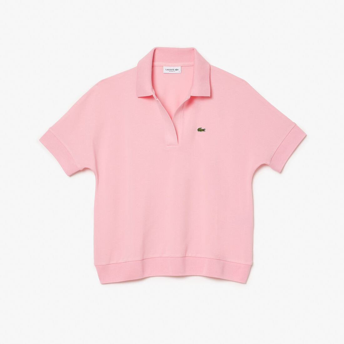 قميص بولو بيكيه سائل بياقة مفتوحة Open Neck Fluid Pique Polo Shirt - PF0504-00-7SY