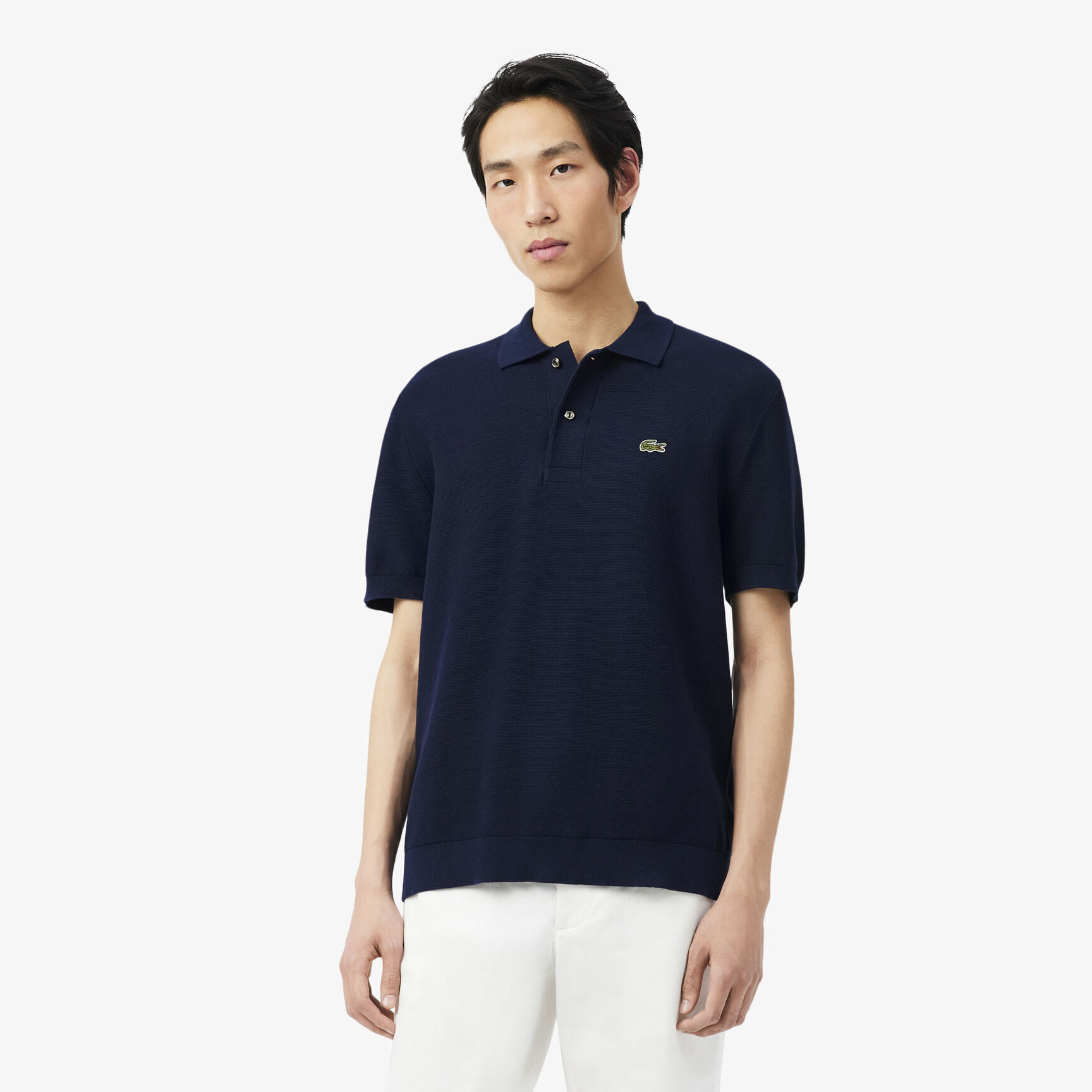 Classic Fit Knitted Polo Shirt - AH1043-00-166