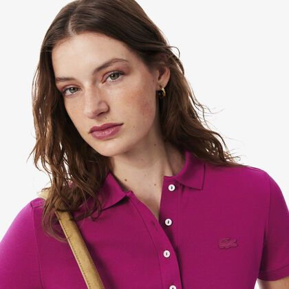 lacoste l 12 d slim fit stretch petit pique polo shirt