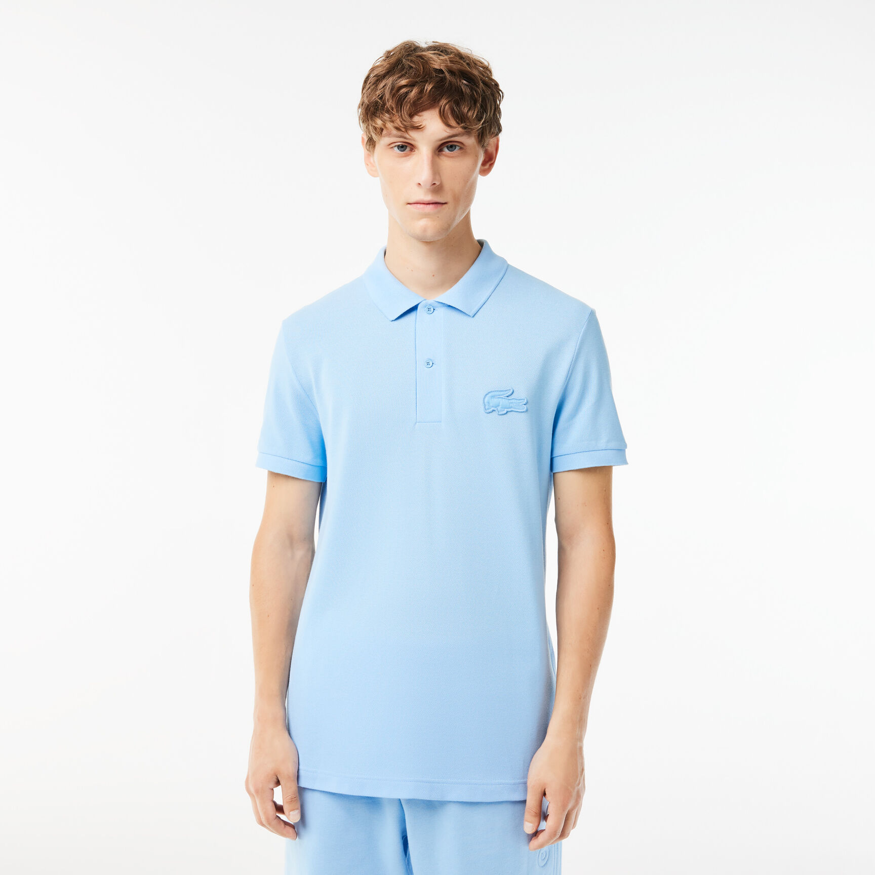 Regular Fit Quilted Crocodile Badge Polo Shirt - PH2100-00-HBP