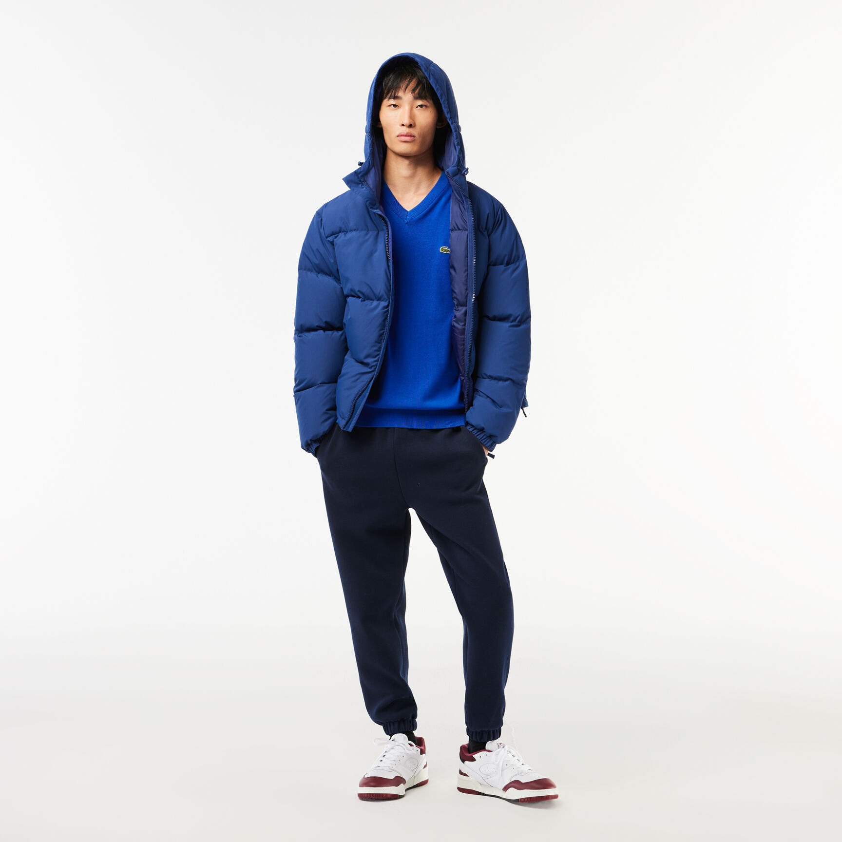 Men's V-neck Organic Cotton Sweater - AH1951-00-JQ0