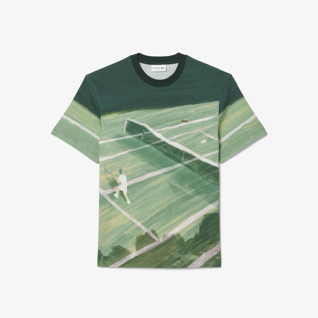 Classic Fit Tennis Print T-shirt Classic Fit Tennis Print T-shirt - TH0739-00-132