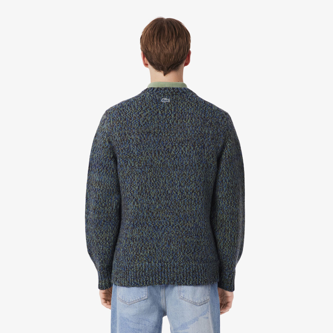 Mercerized Knit Intarsia Crocodile Sweater Mercerized Knit Intarsia Crocodile Sweater - AH5917-00-8IX