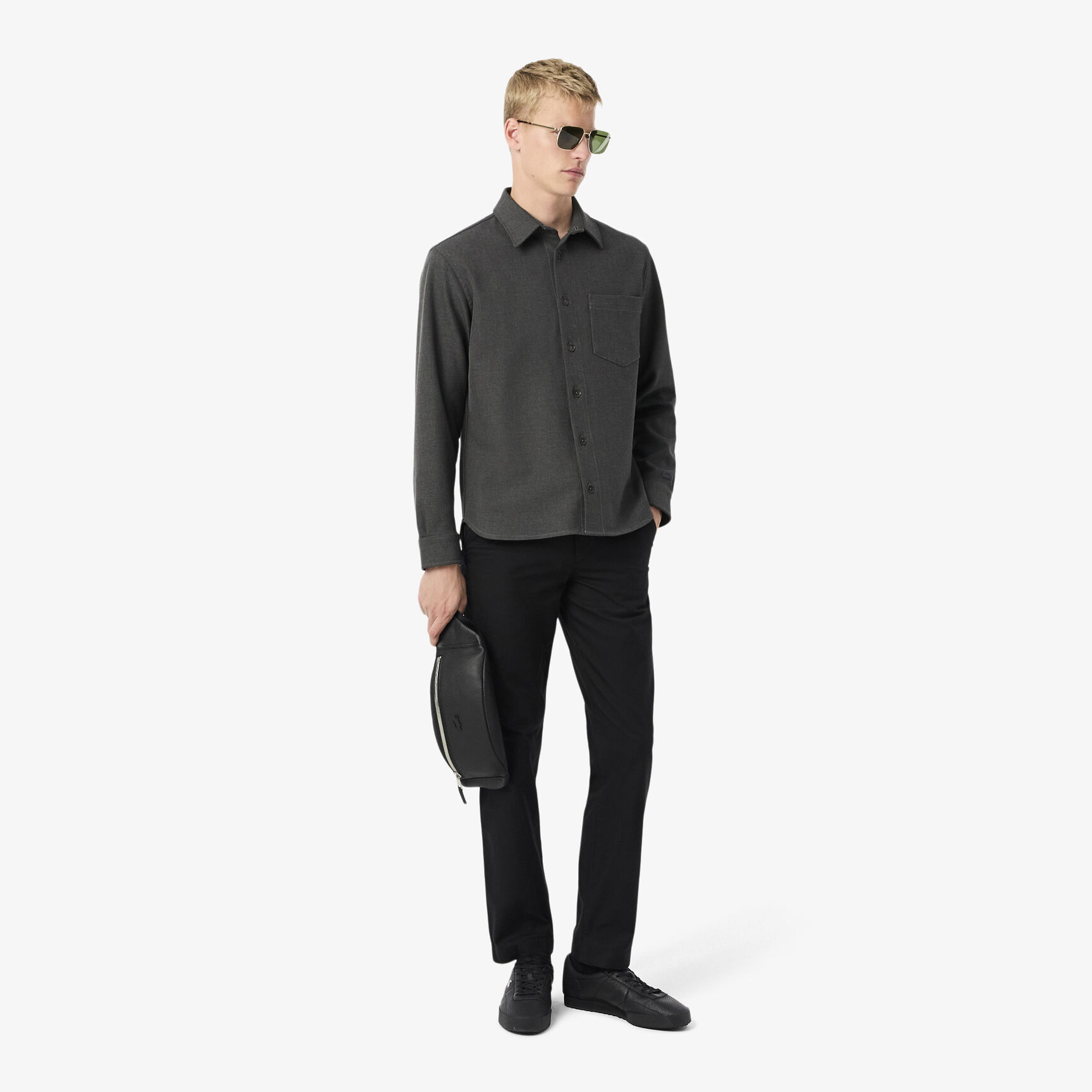 حقيبة خصر جلد ناعم للرجال مجموعة Chantaco Men's Chantaco Soft Leather Belt Bag - NH2816CE-000