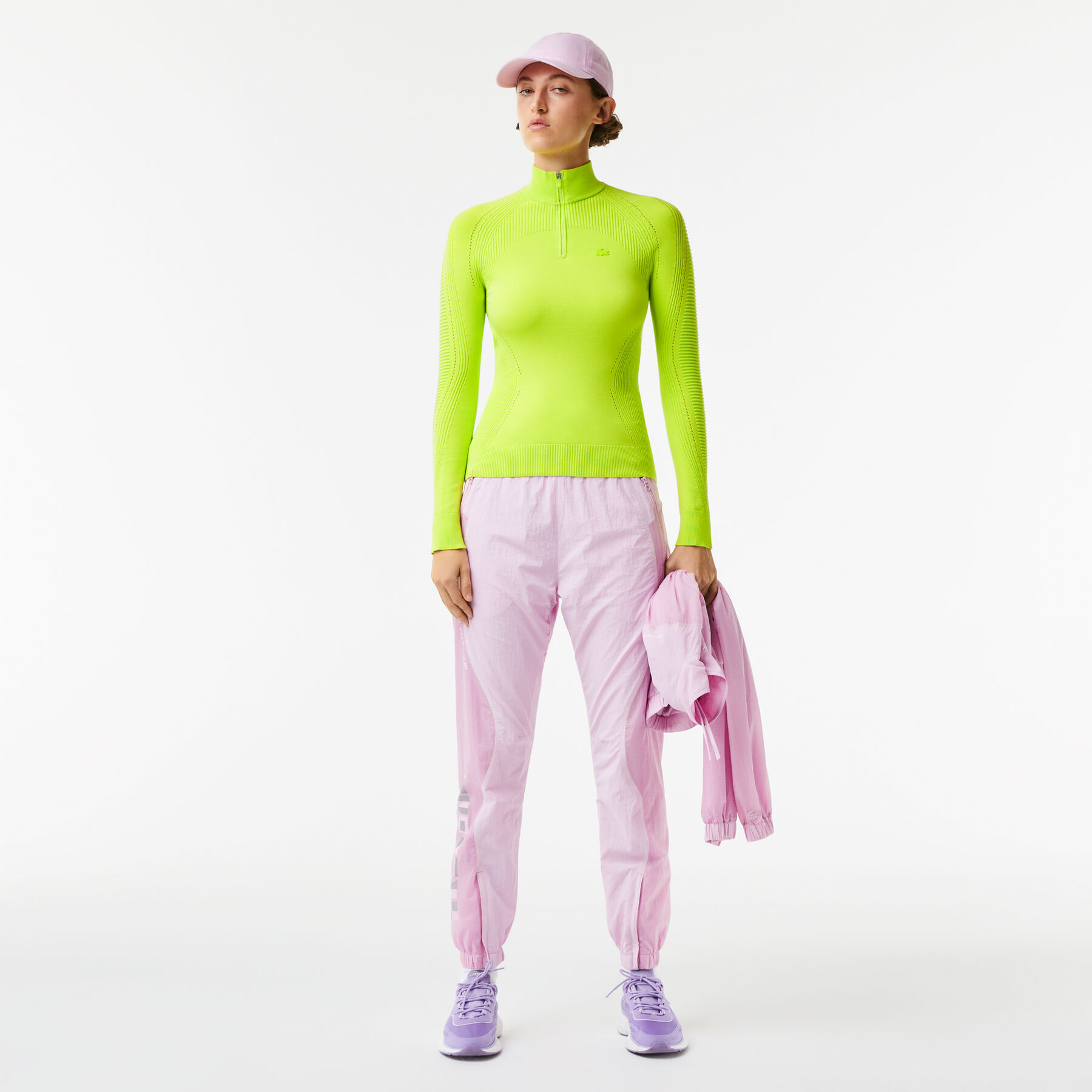 Women's Lacoste Zip Neck Wool Sweater women s lacoste zip neck wool sweater