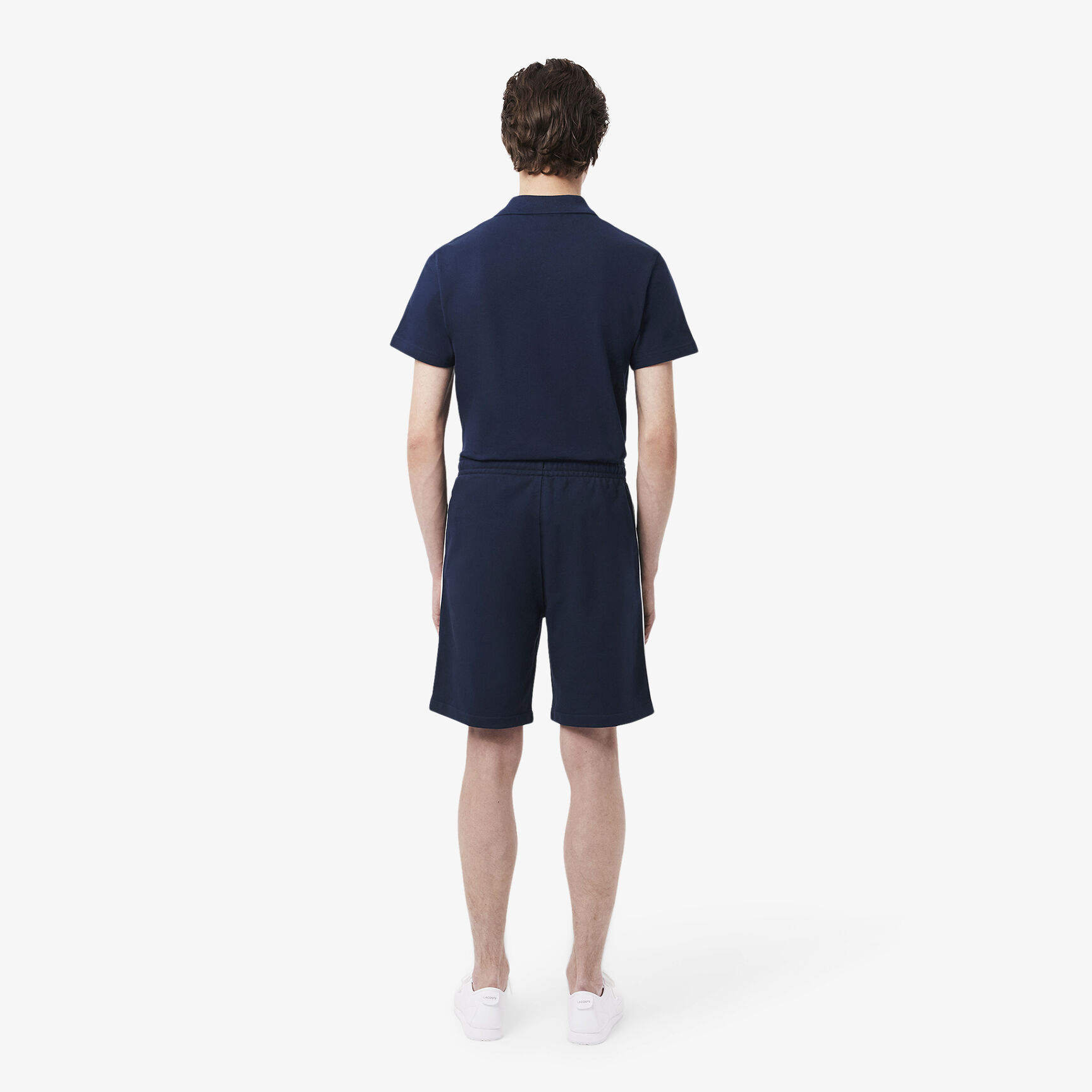 شورت من القطن والصوف بشعار الماركة Logo Trim Cotton Fleece Shorts - GH9896-00-166