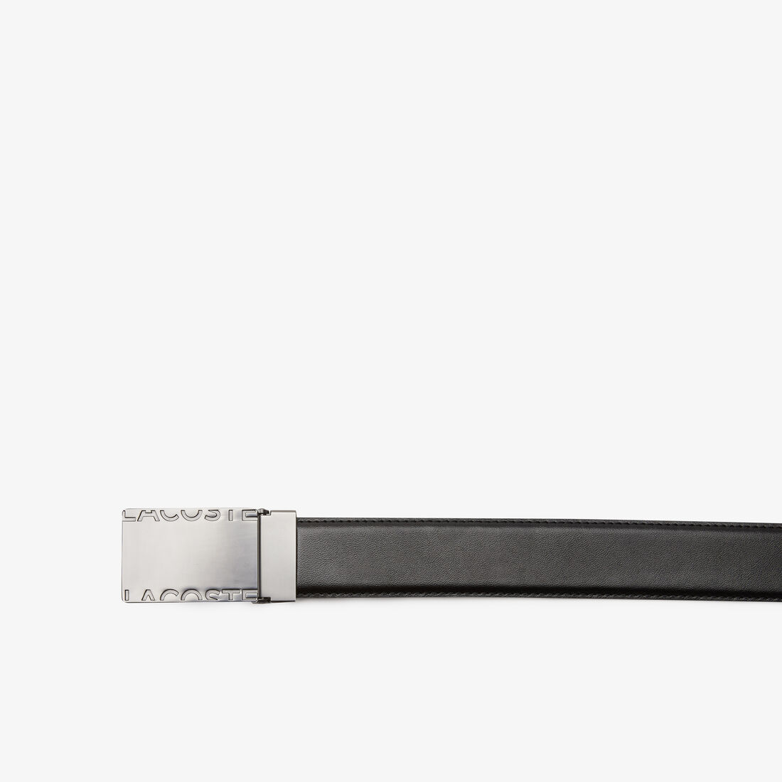 حزام لاكوست بحلية معدنية بشعار الماركة للرجال Men's Lacoste Branded Metal Plate Belt - RC4059-000