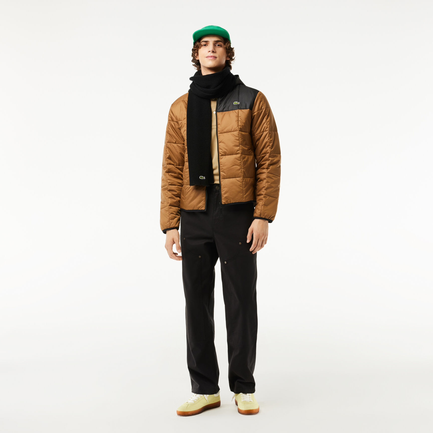 جاكيت قصير مقاوم للماء بغطاء رأس قابل للإزالة Showerproof Padded Hood Puffer Jacket - BH1666-00-QIN