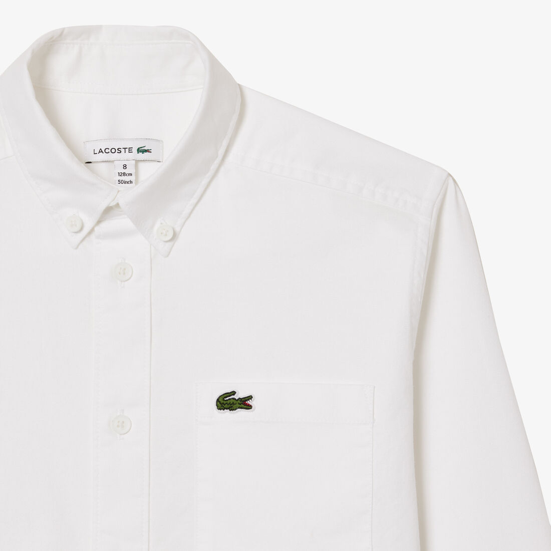 قميص أكسفورد بجيب على الصدر Kids' Lacoste Contrast Pocket Shirt - CJ5296-00-001