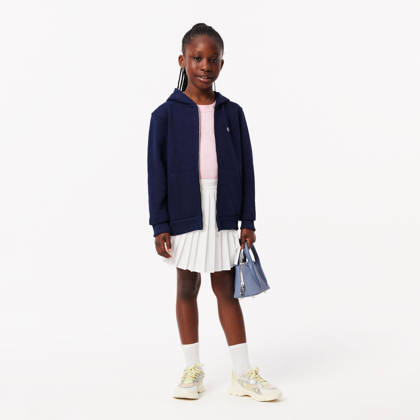 Kangaroo Pocket Zip Front Hoodie - SJ9723-00-166