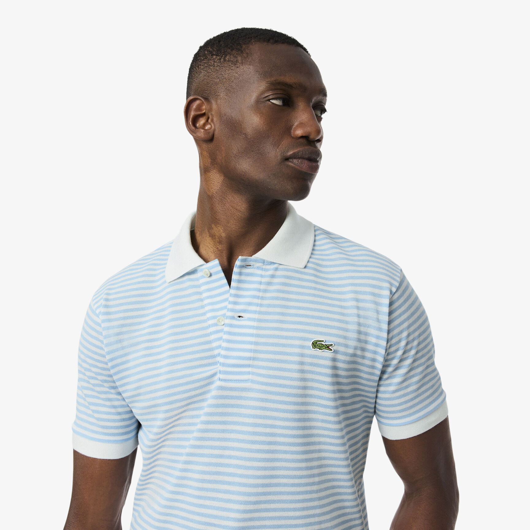 Classic Fit L.12.12 Striped Petit Pique Polo Shirt Classic Fit L.12.12 Striped Petit Pique Polo Shirt - PH9753-00-F6Z
