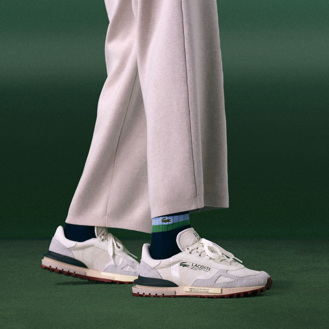 حذاء رياضي جلدي إيليت أكتيف للرجال Men's Elite Active Leather Sneakers - 49SMA0002-1Y5