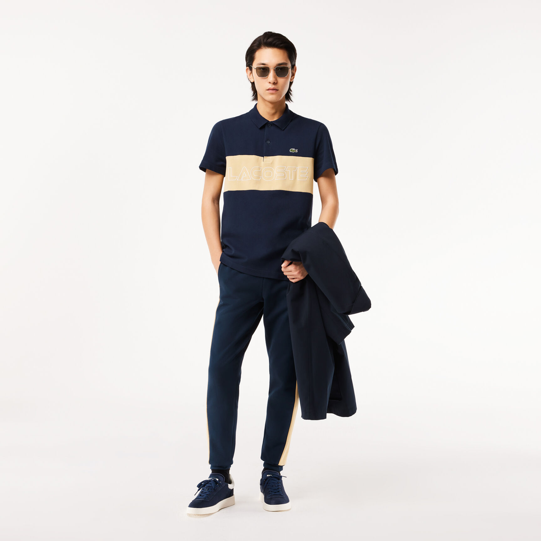 Regular Fit Stretch Pique Colourblock Polo Shirt - PH1470-00-IP7