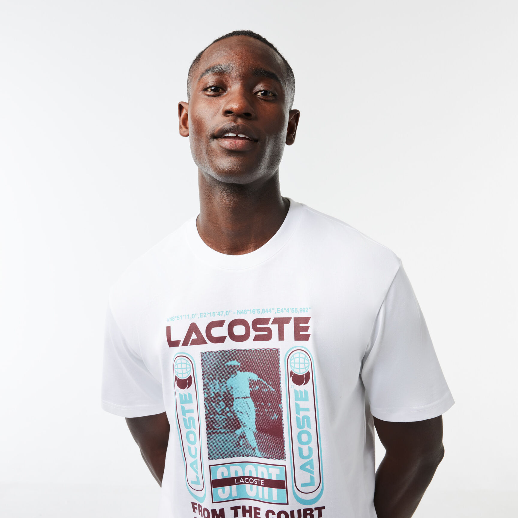 Relaxed Fit Rene Lacoste Print T-shirt Relaxed Fit René Lacoste Print T-shirt - TH5642-00-001